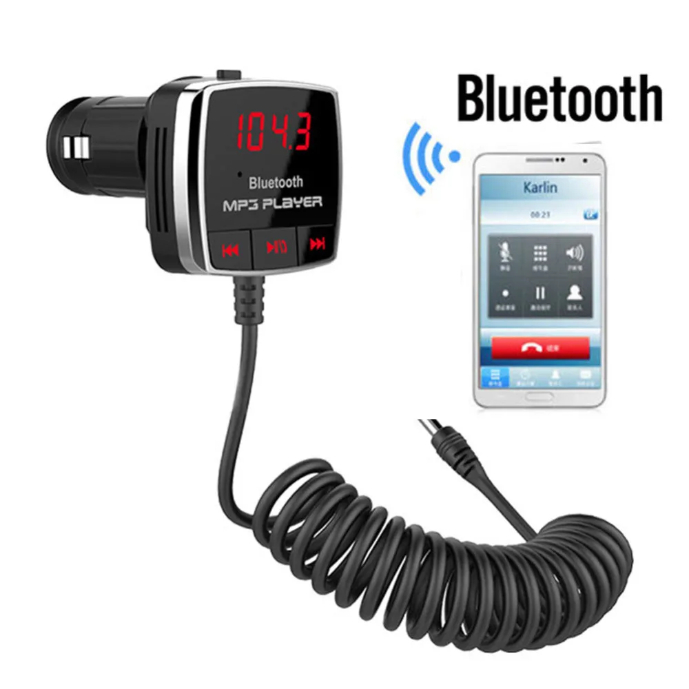 Car Kit Bluetooth Car Mp3 Player wireless FM Transmitter Hands free for calling Support Car 