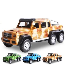 Double Horses 1:32 Hot Sale Children alloy toy car model Mercedes BRABUS AMG 6 x6 boomerang alloy models boy gifts