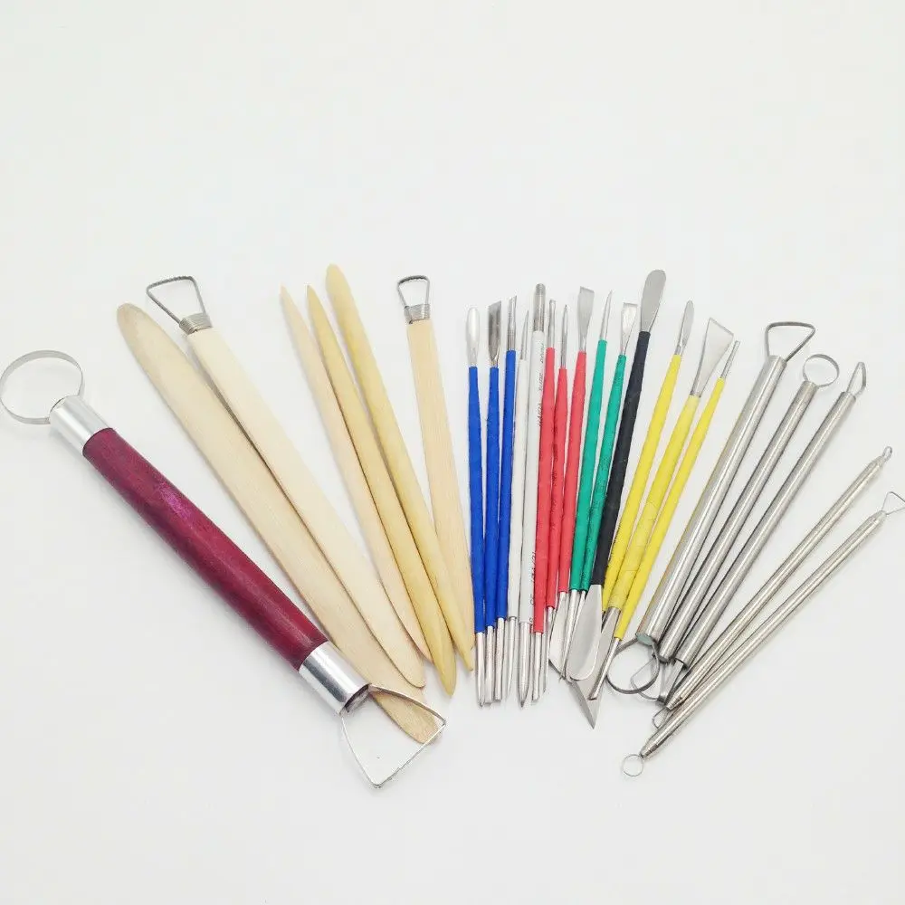

26pcs Professional Clay Tool Pottery Fimo Car Mold BJD Sculpture Modeling Carving Trimming Tools Polymorph Knife