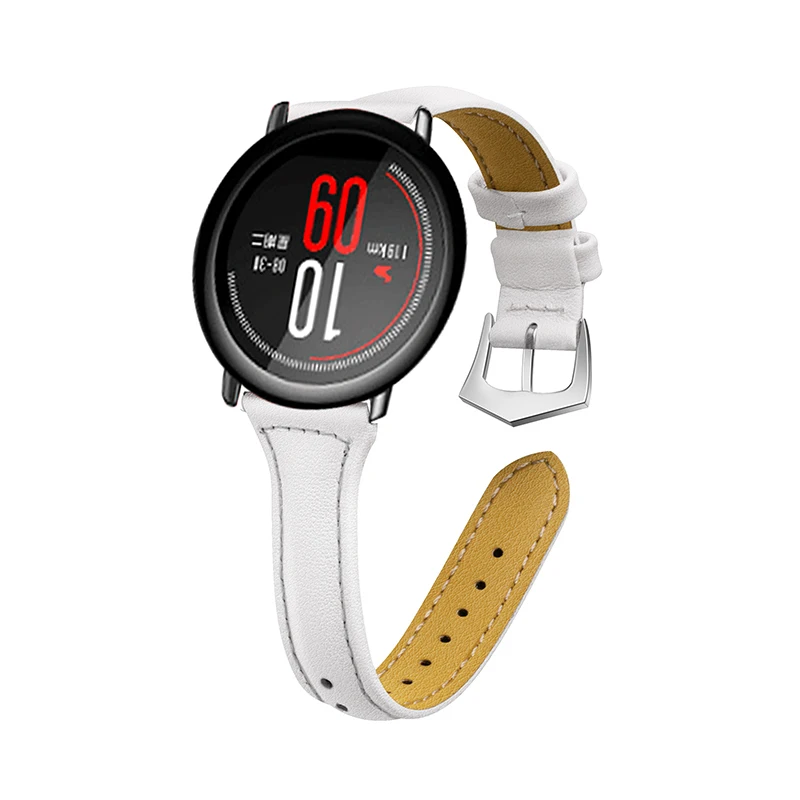 Натуральная кожа ремешок для наручных часов из samsung S3 Amazfit stratos темп Смарт-часы Xiaomi huami Amazfit часы браслет samsung gears3 браслет