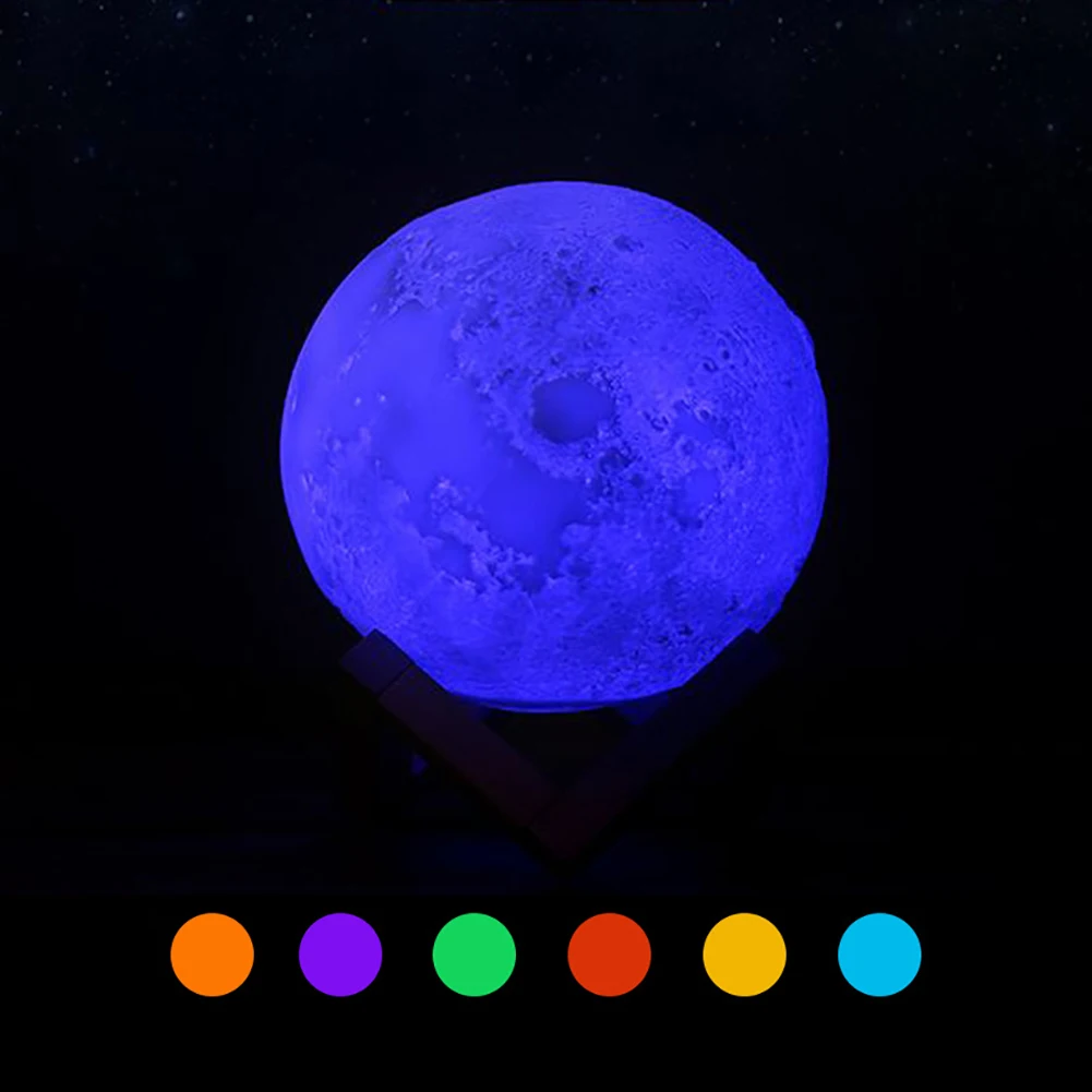 Пластик Коран мяч светодиодный ночник цветные bluetooth-колонки дистанционное управление Малый лунный свет Луна лампы освещение