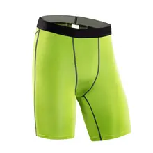 Мужские Компрессионные шорты эластичные быстросохнущие обтягивающие дышащие шорты