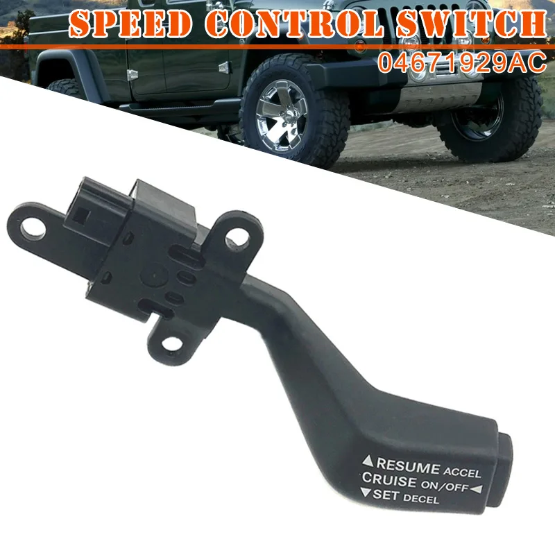 

1 Pcs Car Steering Wheel Speed Cruise Control Switch 04671929AC for Jeep Chrysler Dodge 2006-2014 TD326
