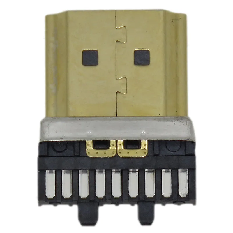 10pcs HDMI A soldering male 19pin gold plated type connector HDMI-in