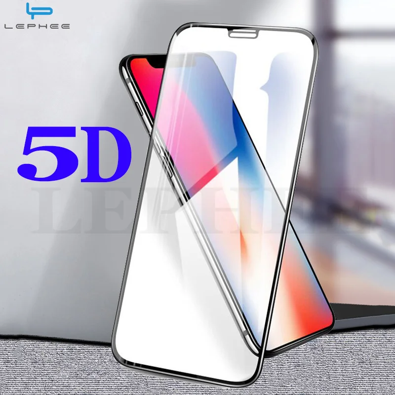 

5D Glass For iPhone XS X 8 7 6 6S Plus Screen Protector Tempered Glass on the for iPhone 11 Pro Max iPhone11 3D Protective Film