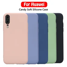 Мягкий жидкий силиконовый чехол для huawei p30 pro p20 Lite чехлы