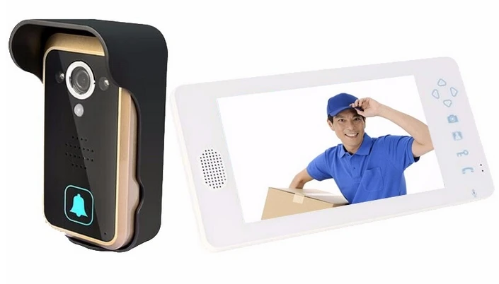 

Wireless Video Door Phone Wireless building Intercom system 7 inch door phone Video Intercom