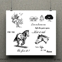 ZhuoAng horse design stamp / scrapbook rubber stamp / craft clear stamp card / seamless stamp ag0003 argentina 2012 leo gallegos municipal committee statue horse stamp 1 new 1120