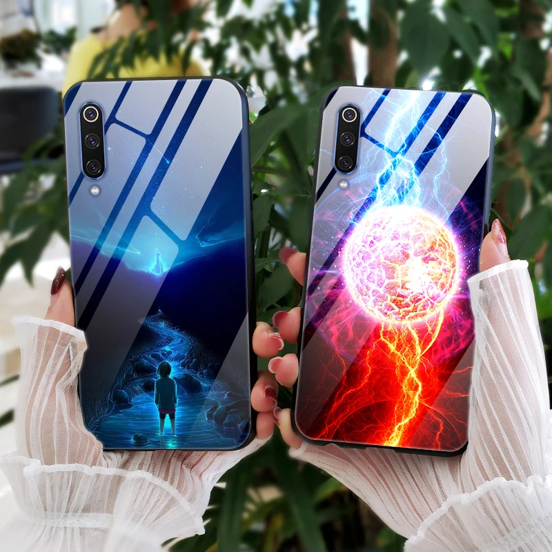 Для Xiaomi mi 9 SE чехол закаленного стекла крышка с пространство картина чехол для телефона чехол для Xiaomi mi 9 силиконовый бампер чехол для Xiaomi mi9 SE 9SE mi9SE
