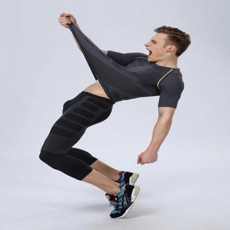 

Screaming Retail Price Men Athletic Pants Compression Gym Sports Fitted Base Layers Skin Tights Hot