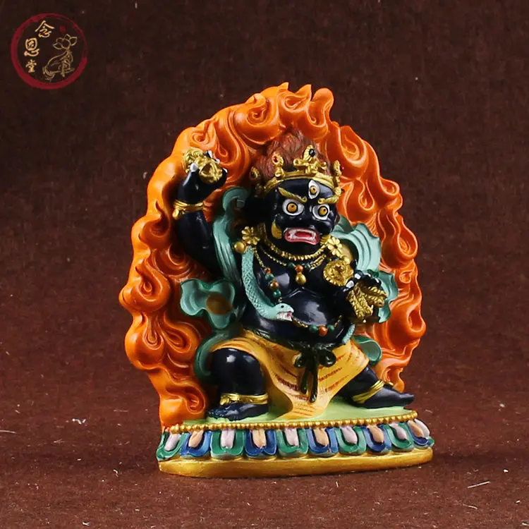 Vajrapani, король плотные дорожки wead Бодхисаттва, ручная роспись, маленькие статуи ямантаки, статуэтка Будды