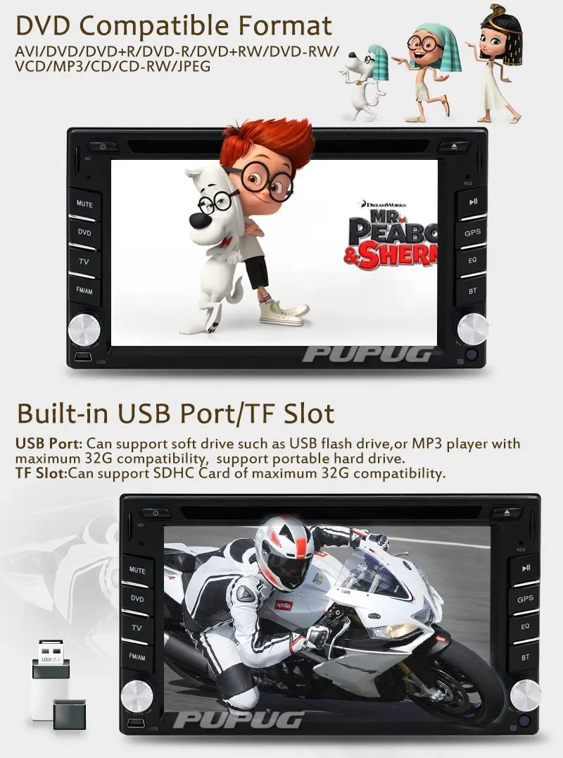 Excellent Wireless Backup Camera included!6.2 Inch Double DIN Car Stereo GPS Navigation in Dash Vehicle Dvd Player Touch Screen Autoradio 4 Excellent Wireless Backup Camera included!6.2 Inch Double DIN Car Stereo GPS Navigation in Dash Vehicle Dvd Player Touch Screen Autoradio 4