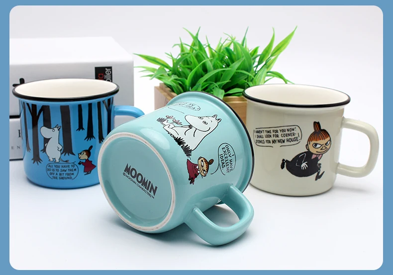 Мультфильм Moomin Finland Muumintroll Little My Lovely Muumi Семейные кофейные чашки для молока, воды, завтрака, Copo, чая с милой любовью, чашки для чая