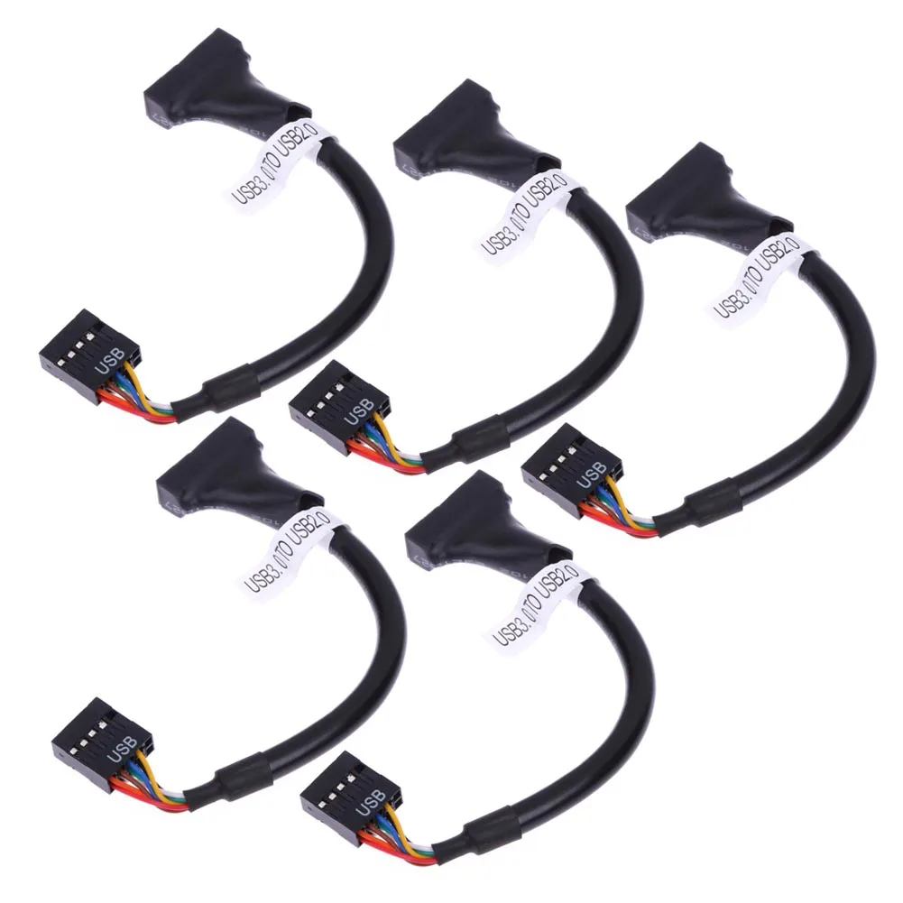USB Adapter 1/2/5pcs/Set USB 3.0 20 Pin Male to USB 2.0 9 Pin Motherboard Female Cable Converter For cd-rom /floppy drive panel