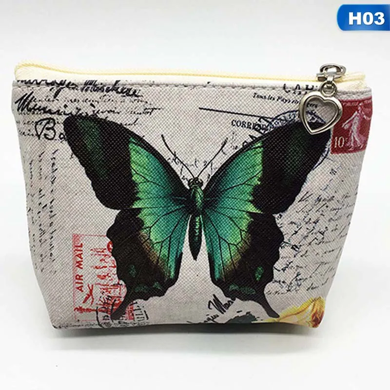 Новые милые бабочки студентов портмоне детей из PU искусственной кожи на молнии Кошелек Для женщин бумажник животных Key Card сумка дети