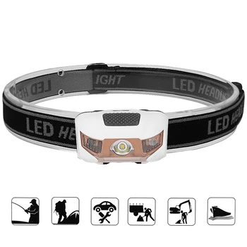 

Motion Sensor Mini Headlight AAA Battery Powered Induction Headlamp XBD LED Head Light Torch Emergency Lantern For Night Fishing