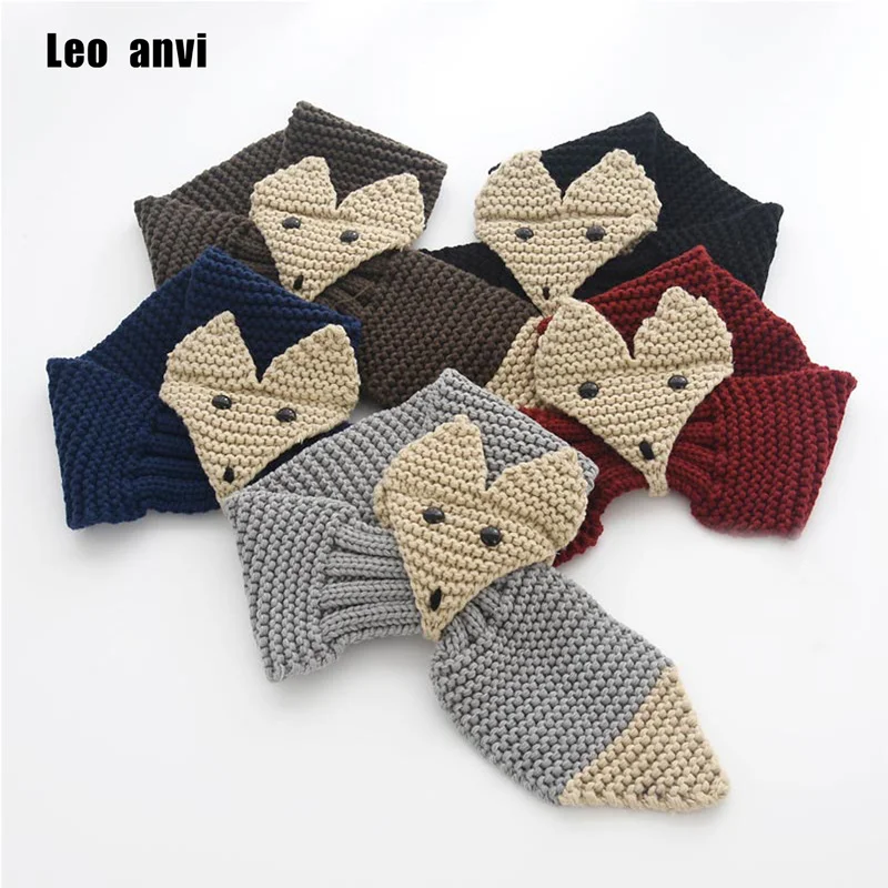 

Leo anvi new 1-5years old fashion boys girls FOX Scarf ring cotton neck warmer for Kids Children scarves babys gift Christmas