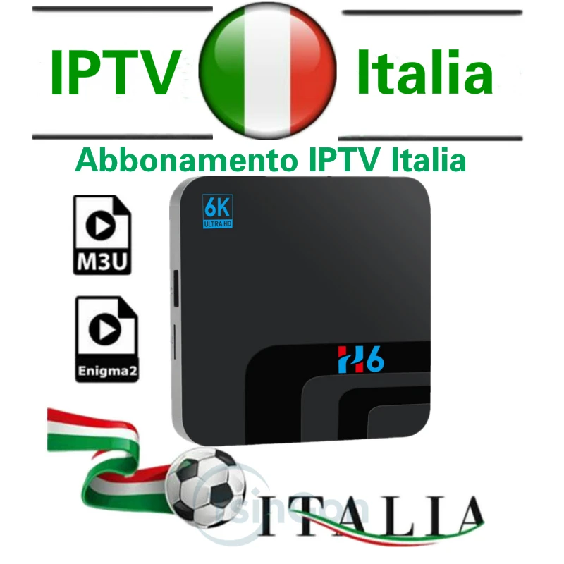  H6 IPTV M3u Subscription Iptv Italy UK German French Spanish Mediaset Premium For Android Box Enigm