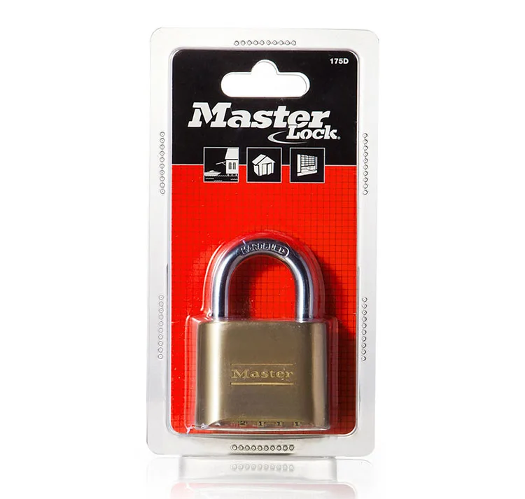 MASTER LOCK Tamper-proof Anti-corrosion Anti-rusting Waterproof Brass Password Combination Code Lock Padlock Anti-theft (2)