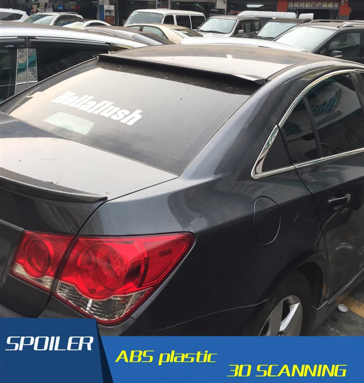 

For Cruze Roof Spoiler ABS Material Car Rear Wing Primer Color Rear Spoiler Press the tail For Cruze Roof Spoiler 2009-2013