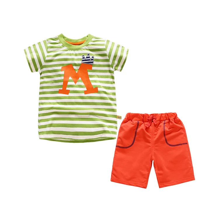 

Baby Boy Clothes 2019 Fashion Striped Letter T-Shirt Tops + Shorts 2PCS Set Children Baby Clothing Children Bebes Jogging Suit