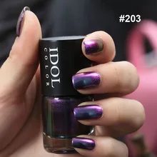 Idol Цвет 10 мл Хамелеон серии быстросохнущая голографическая Holo блеск Лаки для ногтей Лаки эффект хамелеона блестящие лак для ногтей