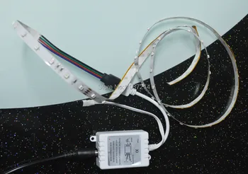 

Free ship only 1m NO-Water proof 3528 RGB LED Strip Flexible Light +24 KEY IR Remote Controller
