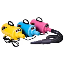 ЕС Plug Уход за собакой барабан Professional собака фен высокое качество собака волос Воздуходувы черный, розовый голубой цвет