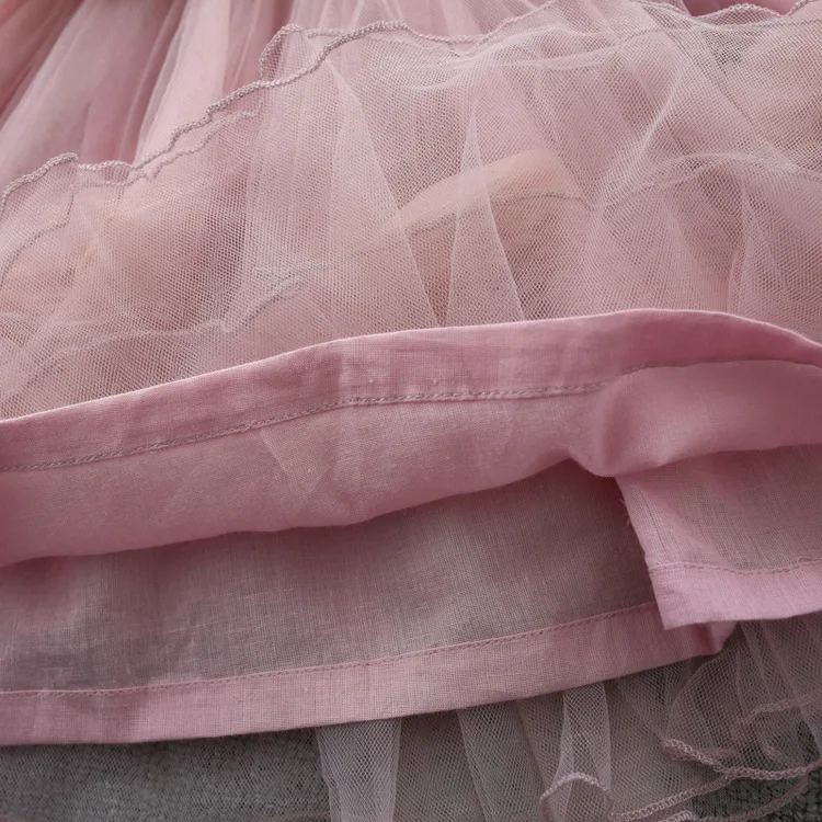 Коллекция года, весеннее кружевное платье в стиле пэчворк с длинными рукавами для маленьких девочек на свадебную вечеринку, детское платье принцессы, сказочное бальное платье для малышей Vestidos S6351