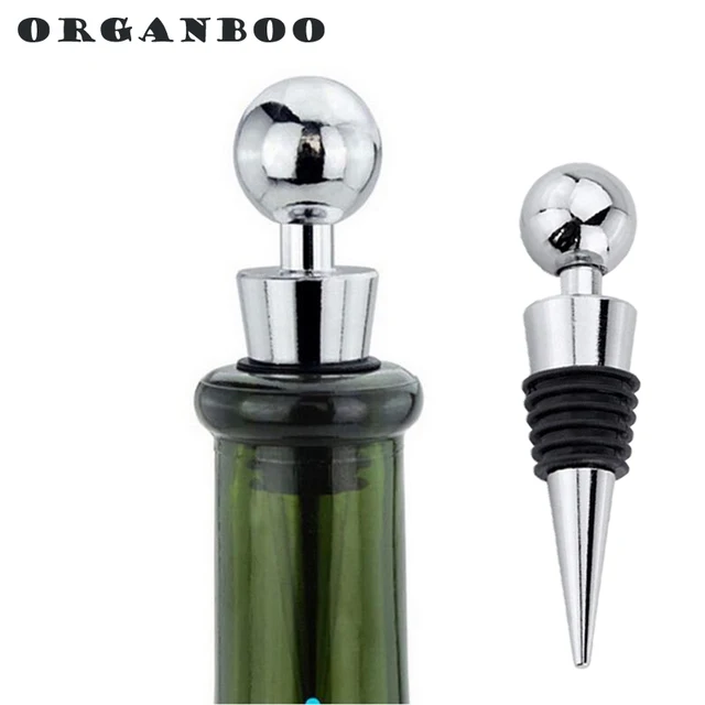 ORGANBOO 1PC Silicone + Plastic Wine Stopper Red Wine Bottle Stopper