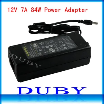 

New Universial AC/For DC 12V 7A 84W Power Supply Charger Adaptor For LED Strip Light CCTV Camera Free Shipping
