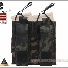 Emerson gear подсумок для журналов 5,56 Пистолет двойной открытый Топ Emerson тактическая походная сумка шестерни мультикам черный EM6362MCBK
