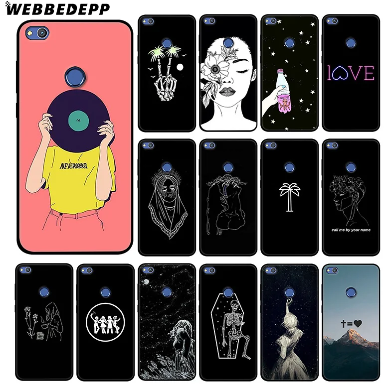 WEBBEDEPP Line простой мягкий чехол для Huawei P20 Pro P10 P9 P8 Lite 2015 2017 P Smart 2019 &amp Nova 3 3i Y7 Y9 2018 |