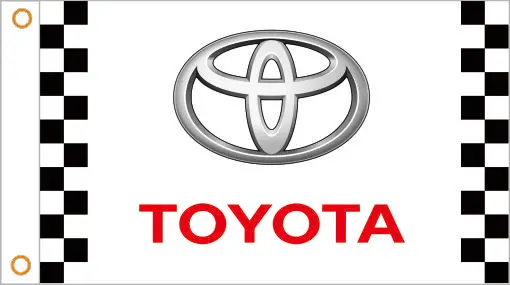 

car flag custom flag car TOYOTA banner 3x5ft 100% Polyester 02