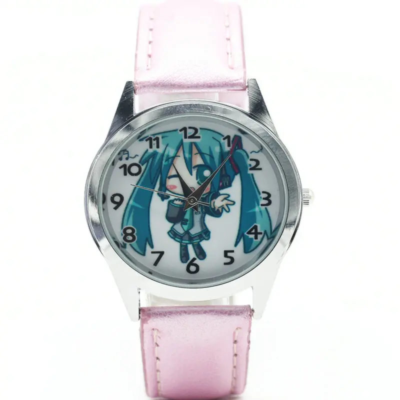 

New Style 1PC Hatsune Miku Children Watches For Boys And Girls Cartoon Charater Wristwatches Gifts For Children HOT