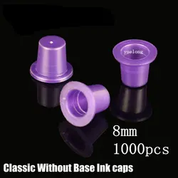 8 мм тату inkcups шапки 1000 шт. пластиковые татуировки пигментные чернила чашки самостоятельного большой размер фиолетовый питания чашки