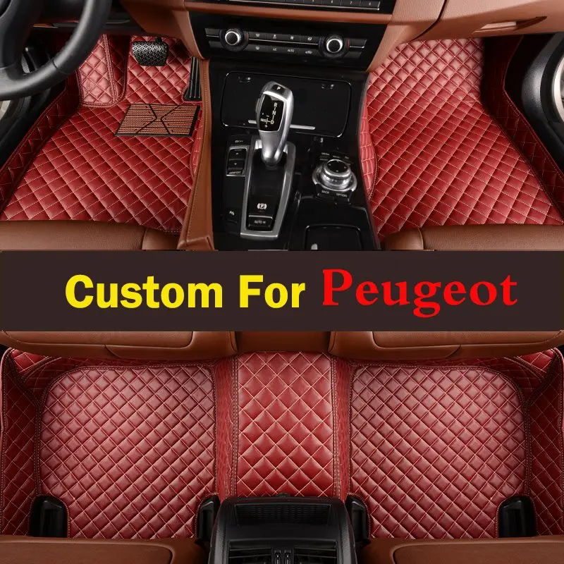 

Woman Left Driving Styling Car Floor Mats Cover Auto Accessories Styling For Peugeot 4008 301 408 308 206 207 207cc