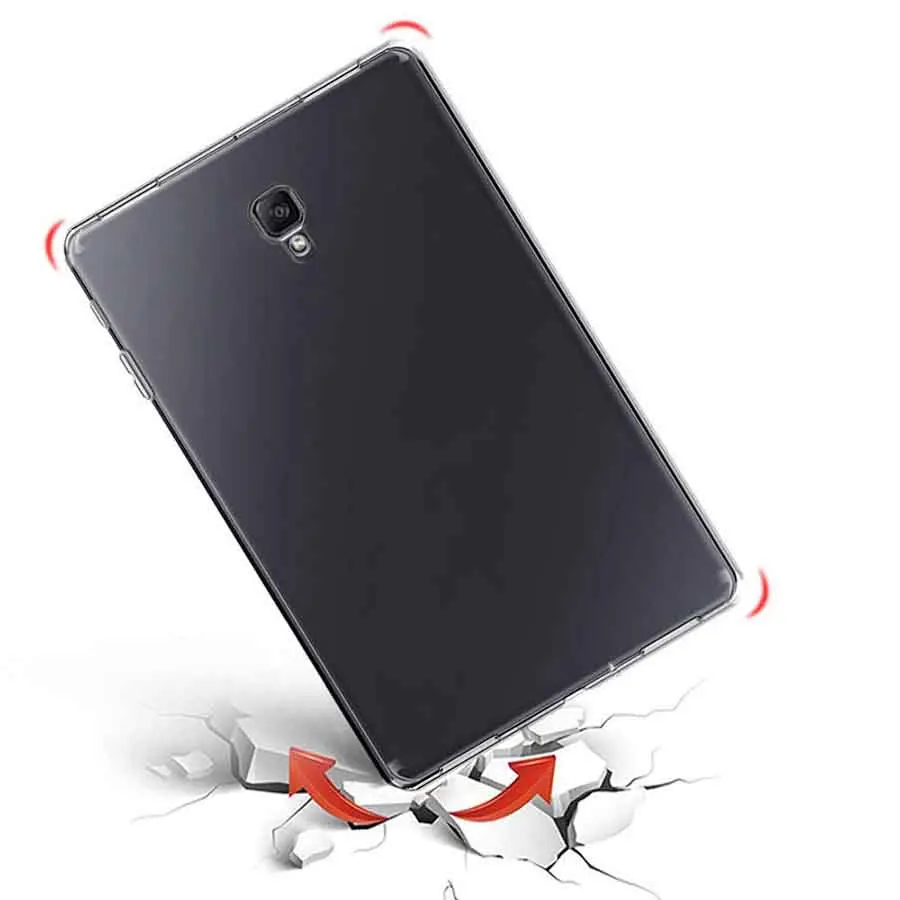 Soft TPU Case For Samsung Galaxy Tab S4 10.5'' SM-T830 T835 Clear Transparent Silicone Back Cover Slim Tablet Shockproof Case (8)