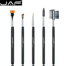 JAF 5pcs Eye Makeup Cosmetic Brush Set for Eyeliner Eyebrow Eyelash Soft Syenthetic Hair Brush Comb Beauty Makeup Tool JE0501S-B JAF 5pcs Eye Makeup Cosmetic Brush Set for Eyeliner Eyebrow Eyelash Soft Syenthetic Hair Brush Comb Beauty Makeup Tool JE0501S-B