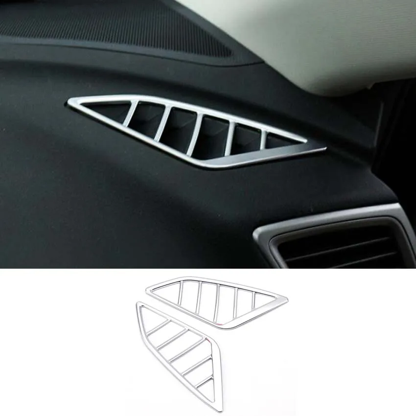 For Mazda 3 Axela 2017-2018 Carbon Fiber Car Front Air Condition Vent Trim Cover