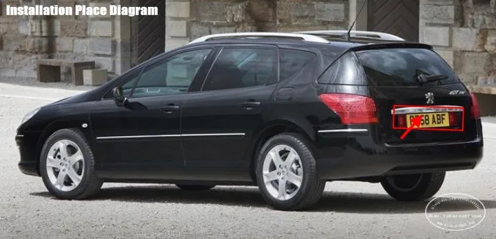 Liislee Автомобильная камера заднего вида для peugeot 407 5D для автомобиля с кузовом универсал 2004~ 2010/камера заднего вида/NTST PAL/светильник номерного знака OEM