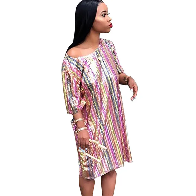Pink Sequin Dress