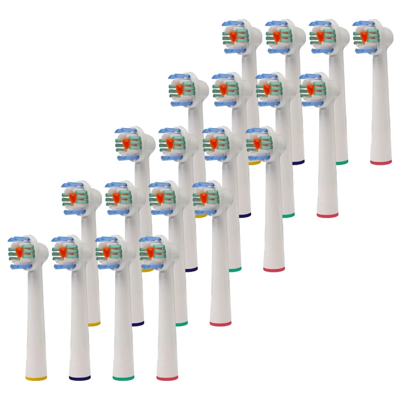 

20PCS Oral b Electric Toothbrush Replacement Heads for Tooth Brushes Vitality Triumph for Braun Oral-b 3d Whiting Power