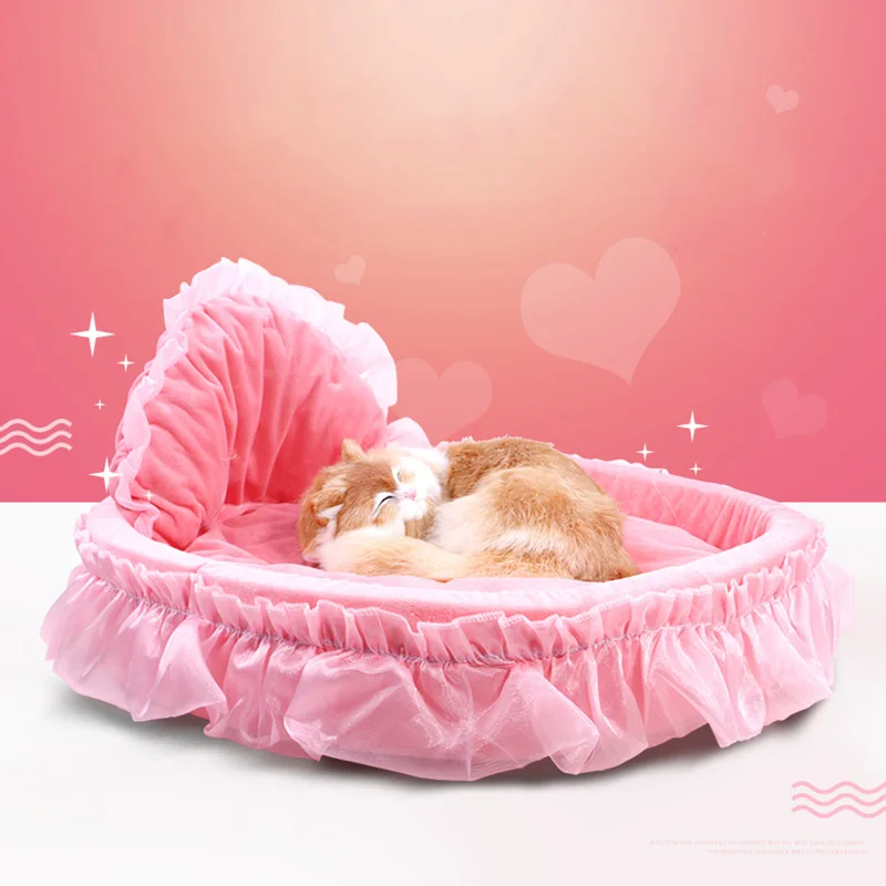 

Lace Princess Dog Basket Bed Cat Puppy Pet Beds Sleeping Dream Nest Pet Kennel Cat Dog Beds Luxury Cat Sofa Dog Bed Pet Products