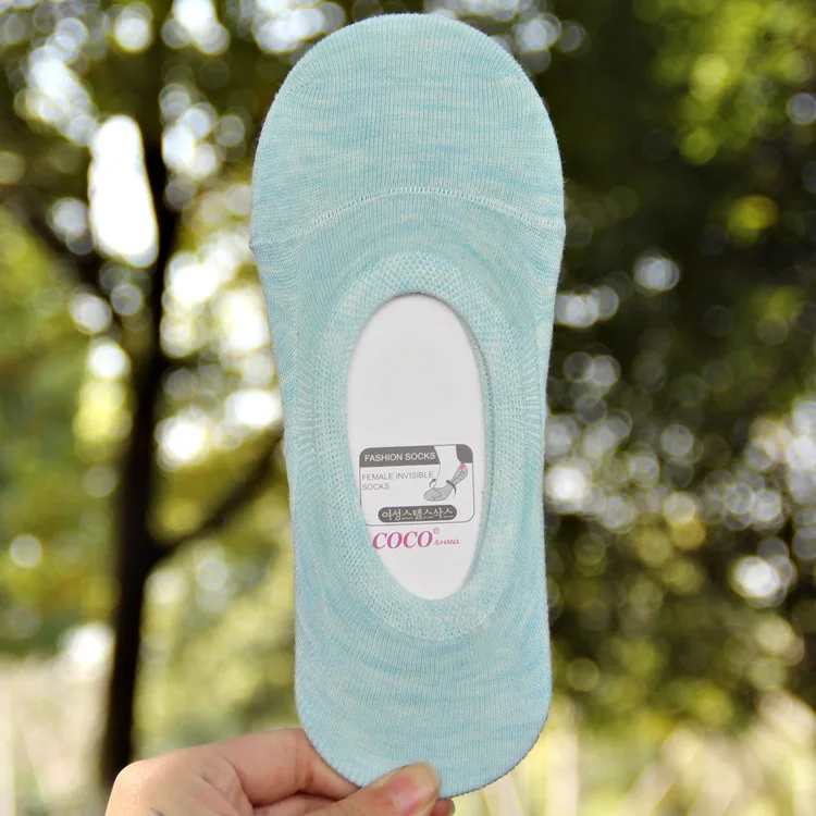 1 пара cindycolor Хлопковые женские носки с закрытым носком летние корейские милые Нескользящие силиконовые невидимые носки для женщин - Цвет: 3