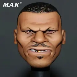 1/6 мужской черный Глава Sculpt вырезка бокс Чемпион версии майка Tyson глава резная форма для 12 ''мышцы фигурку средства ухода за кожей