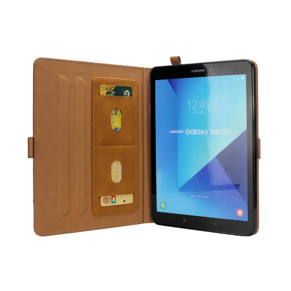 Роскошный деловой чехол из искусственной кожи для Samsung Galaxy Tab S3 9 7 T820 T825