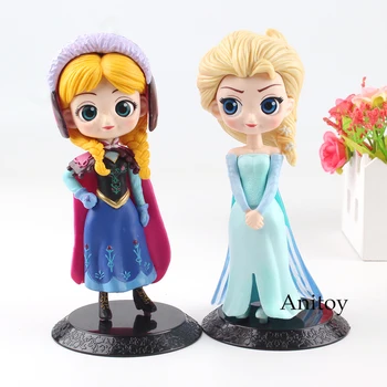 

Princess Figure Queen Elsa Princess Anna Action Figure Princess PVC Toy Gift for Girls 2pcs/set 14.5-15cm