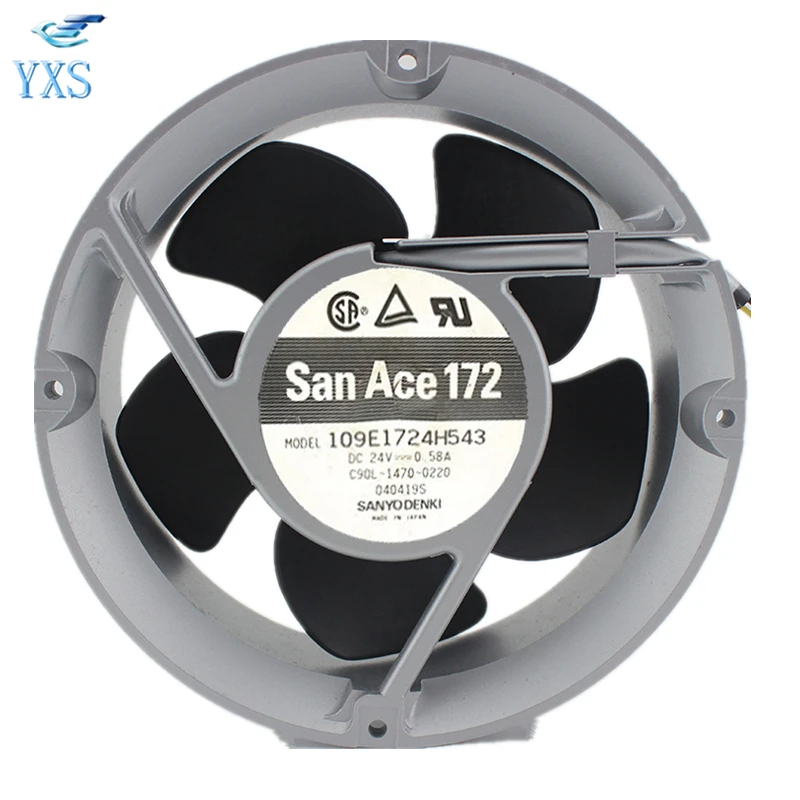 for 6424/12TDHR 17cm 24V 2.5A Industrial Fan並行輸入品 1-piece new 6424⁄12TDHR 17cm 24V 2.5A air all-metal industrial fan