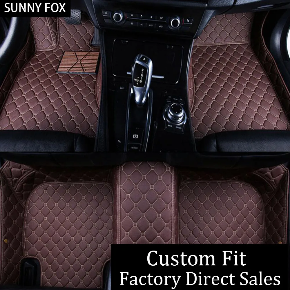 

SUNNY FOX Car floor mats for BMW 5 series E39 520i 525i 530i 535i 540 525D 530d heavy duty special car styling 5D carpet liners